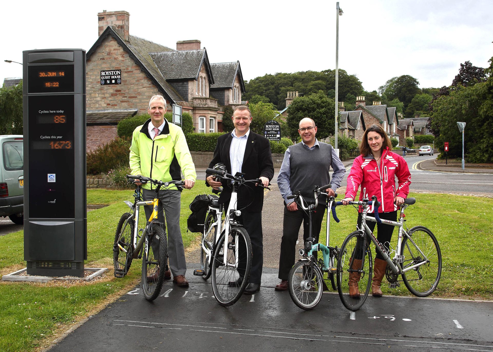 Milburn Road Cycle Counter Launch