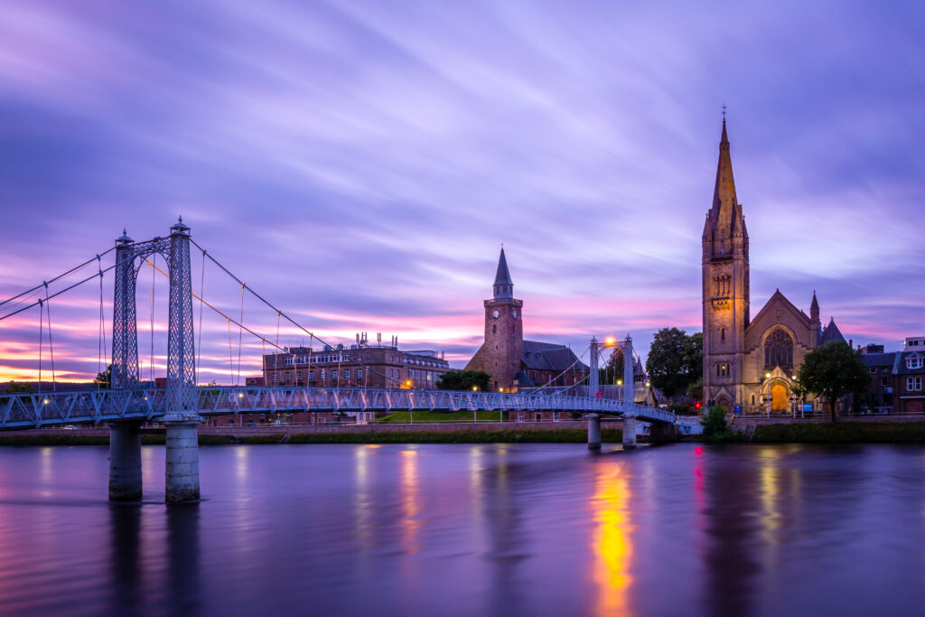 Evening shot of Inverness