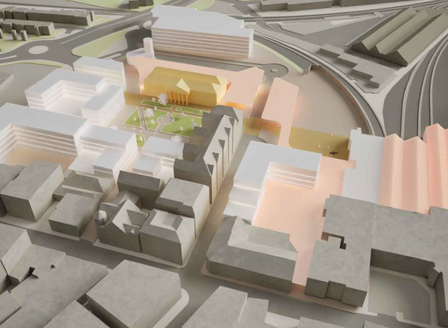 Graphic of the proposed ambition of the Inverness interchange development