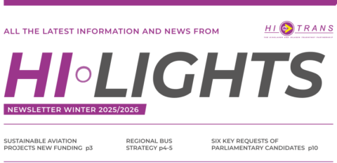 Screenshot of the top quarter of the HITRANS newsletter for winter 2025 - 2026