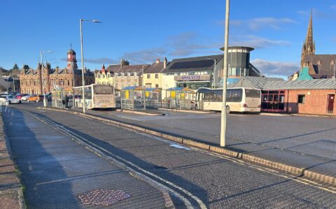 Image of a Bus Station within the Western Isles
