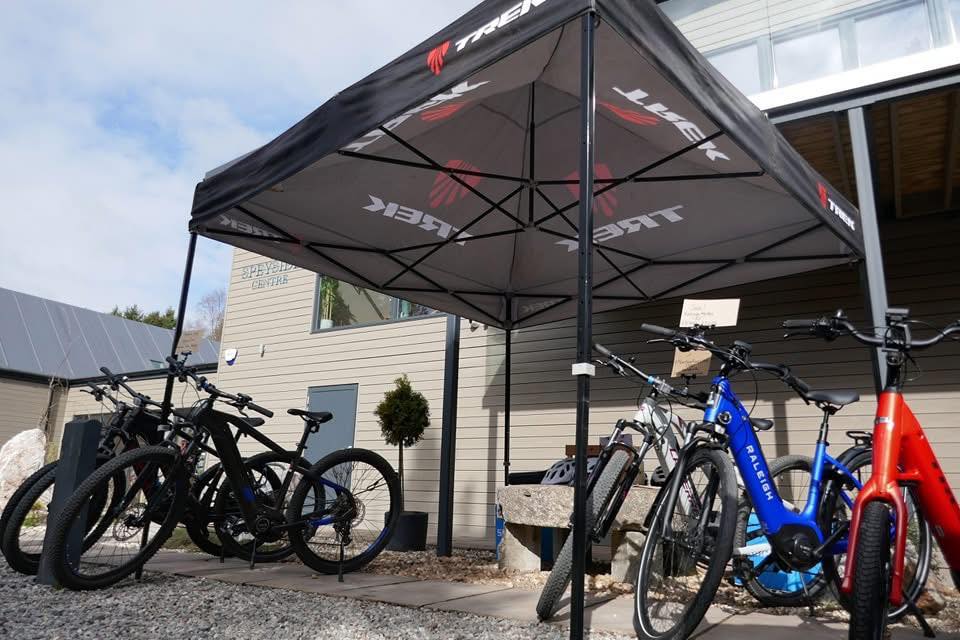 Image of Speyside Centre Bike pop-up tent