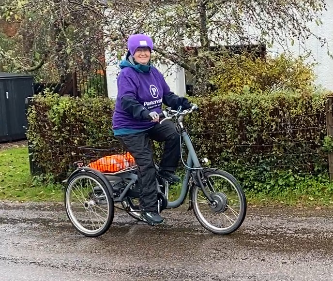 Celia Talbot with her trike